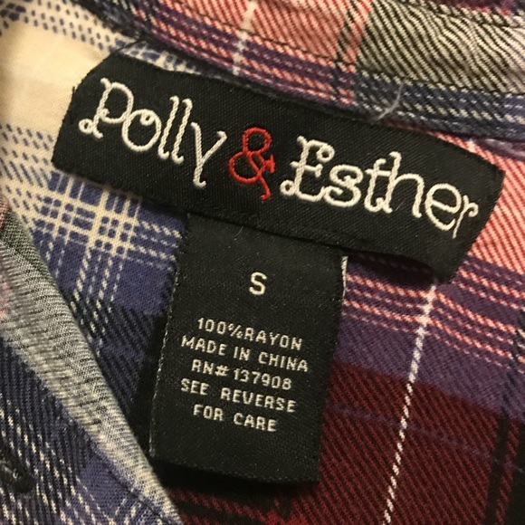 Adorable Flannel-ish Top - Picture 4 of 8